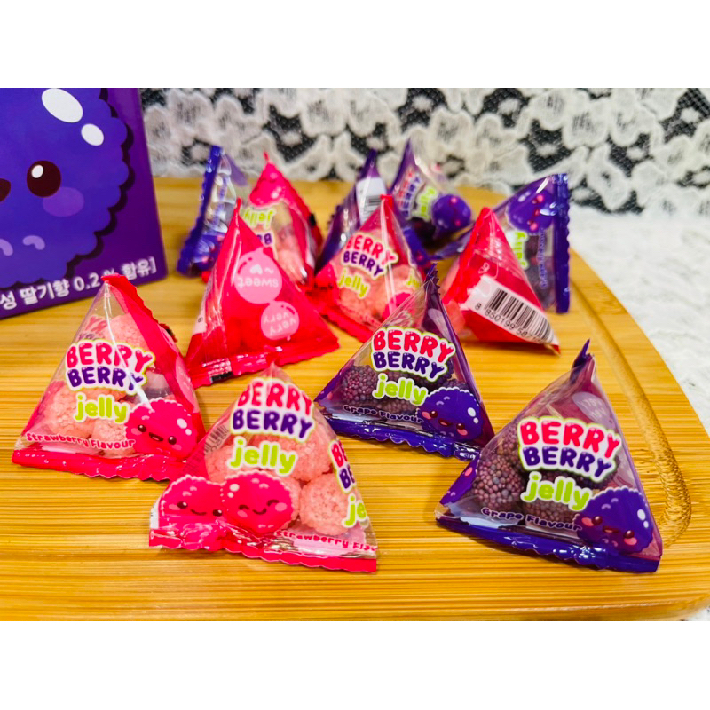 在台現貨快速出貨➡️韓國代購❤️ROSCELA莓果軟糖 葡萄🍇草莓🍓 生日糖果 造型軟糖 萬聖節 聖誕節 獎勵 韓國