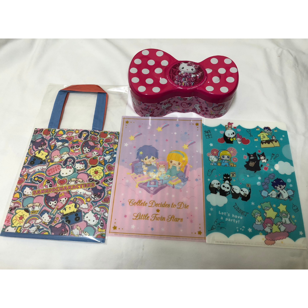 凱蒂貓 Hello Kitty 三麗鷗 小物 鐵盒 資料夾