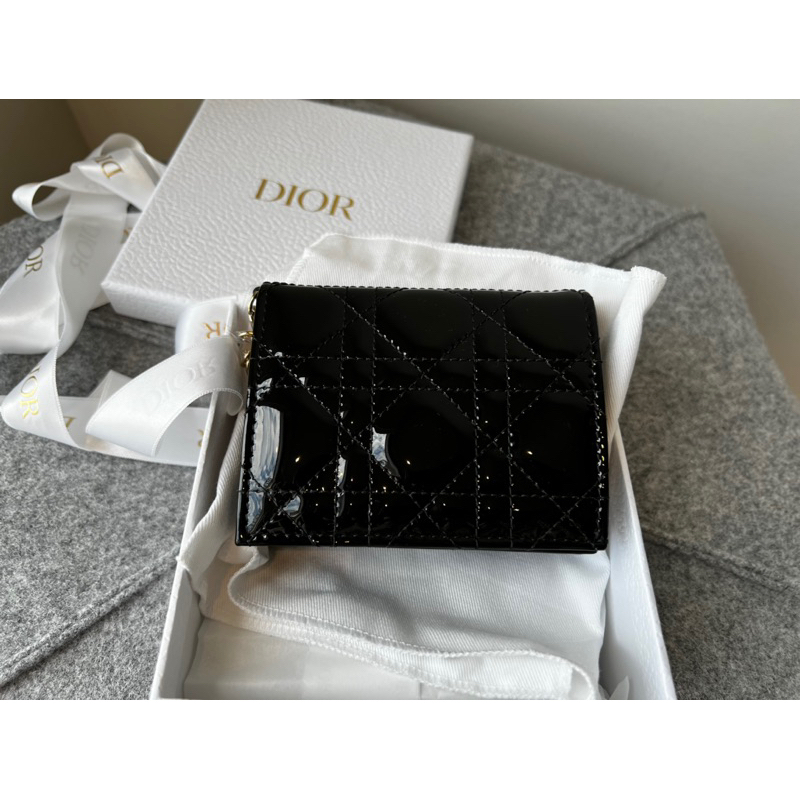 （現貨）正品 Dior 黑色 短夾 CD