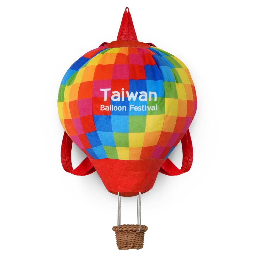 免運！！彩虹球紅色-熱氣球絨毛背包-台東熱氣球-熱氣球充氣-充氣玩具工廠-充氣玩具-吹氣玩具-紀念小球-熱氣球紀念