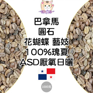 生豆 巴拿馬 花蝴蝶 藝伎 70% 水洗 瑰夏／100% - 咖啡生豆《咖啡生豆工廠×只為飄香臺灣》咖啡豆 精品豆 新到