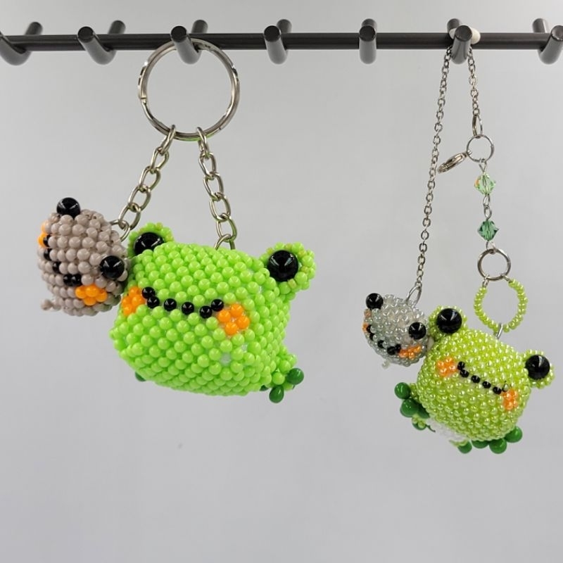 青蛙+蝌蚪  串珠材料包（動物25)