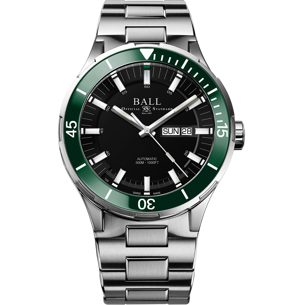 聊聊甜甜價◆BALL 波爾錶 Roadmaster 陶瓷錶圈 300米潛水機械腕錶 DM3050B-S12J-BK