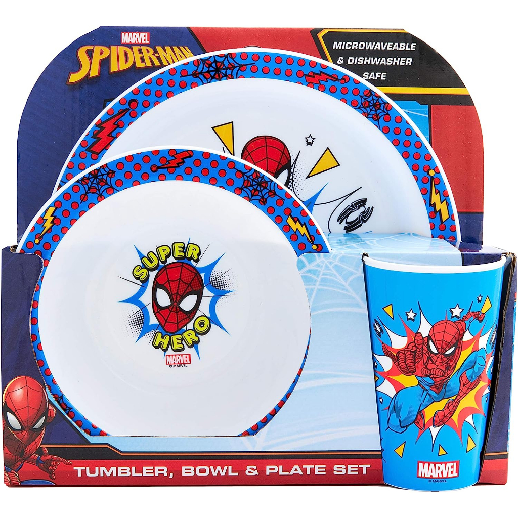預購🚀空運🚀英國專櫃 Marvel Spider-Man 兒童 餐具  餐具  蜘蛛人 水杯 杯子  餐碗  餐盤