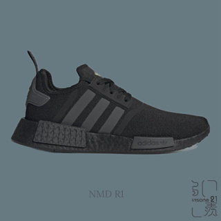 ADIDAS ORIGINALS NMD R1 黑 螢光綠標 男鞋 GY7367【Insane-21】