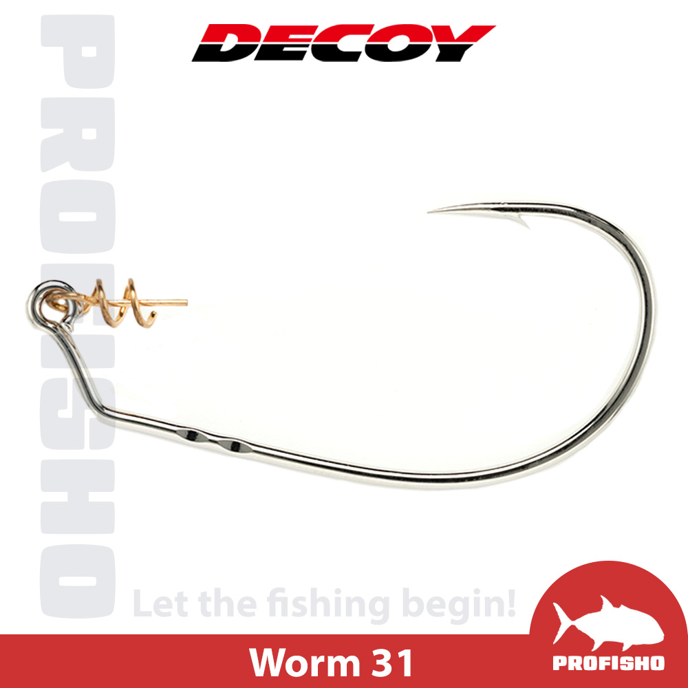 【搏漁所釣具】Decoy Makisasu Hook Hyper Worm 31 曲柄鉤 搭配卷刺 軟蟲鉤 大魚鉤