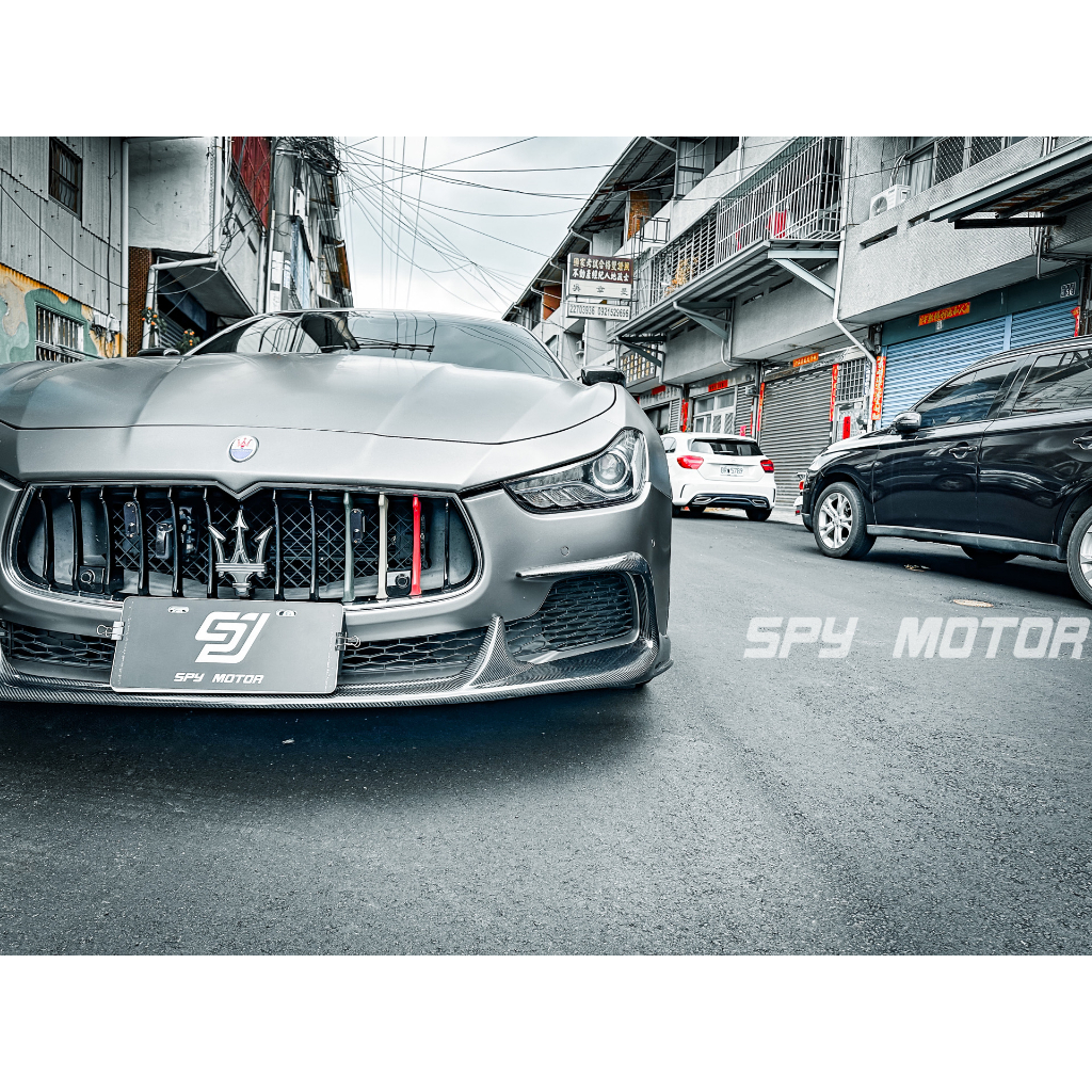 【SPY MOTOR】Maserati Ghibli S Q4 碳纖維前下巴