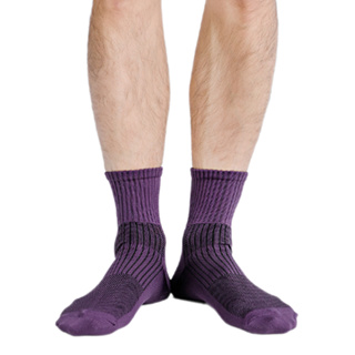 【WIWI】MIT發熱抑菌按摩中筒襪(羅蘭紫 男M-L)0.82遠紅外線 除臭抑菌 吸濕排汗 按摩襪 發熱襪