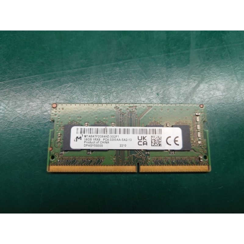 Micron DDR4 16G 3200 記憶體