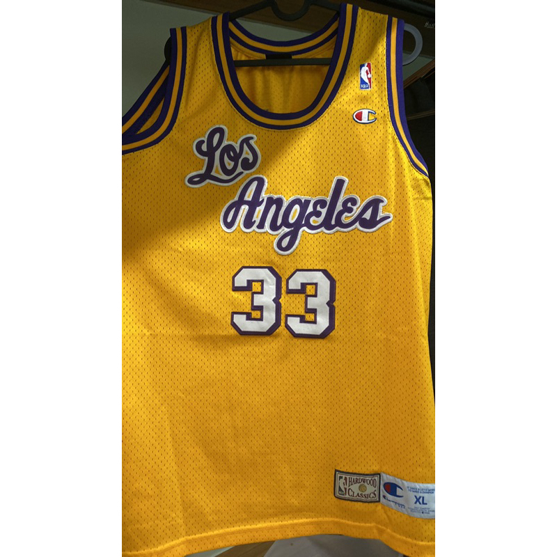 草寫黃天鉤賈霸經典湖人隊球衣NBA經典實戰二手球衣
