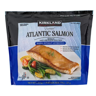 【⭐Costco 好市多 代購⭐】 Kirkland Signature 科克蘭 冷凍鮭魚排 1.36公斤