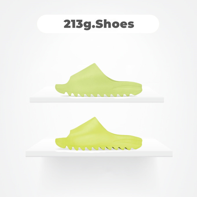 【𝟐𝟏𝟑𝐠】Adidas originals Yeezy Slide 蘋果綠 HQ6447 熒光綠GX6138 男女款