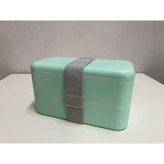 便當盒｜法國 monbento｜原創雙層便當盒 馬卡龍綠｜未使用過