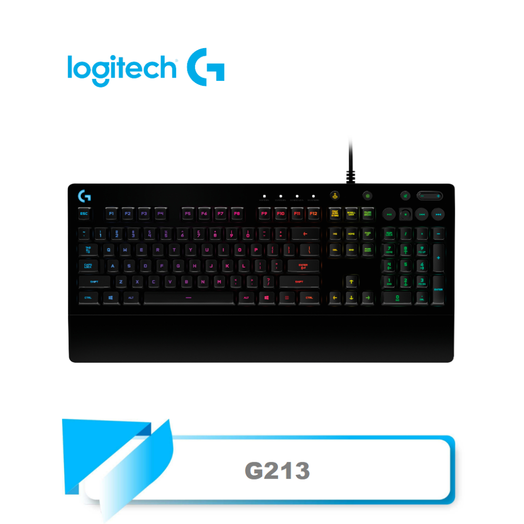 【TN STAR】Logitech G213 PRODIGY RGB 電競鍵盤/RGB/自訂按鍵/防潑濺/媒體控制鍵