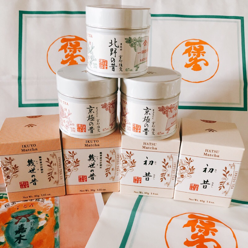 一保堂茶舗 幾世の昔 明昔 蓬莱の昔 松韻の昔 若き白 Matcha 抹茶 一保堂茶舗 幾世の昔 明昔 蓬莱の昔 松韻の昔 若き