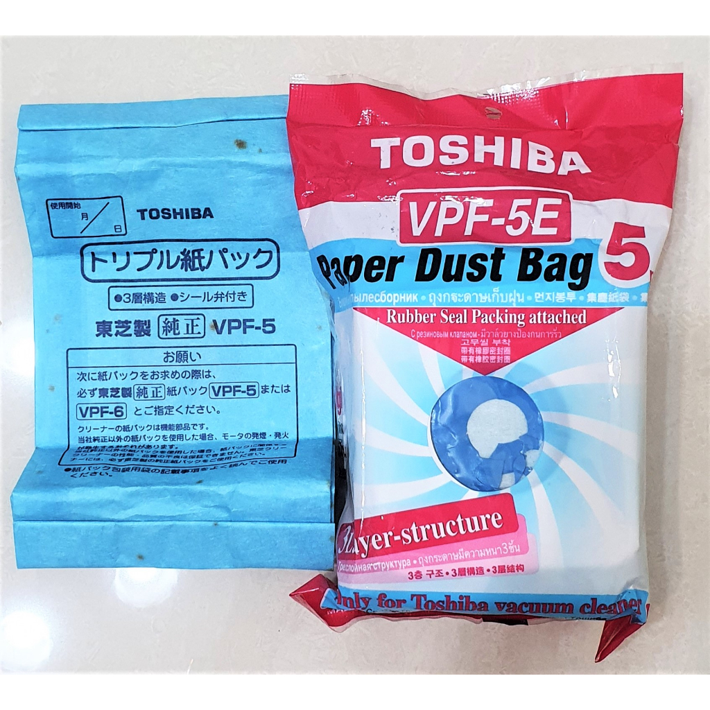 [正廠自售]東芝吸塵器 集塵紙袋 VPF-5E TOSHIBA 適用VC-SP550GN/VC-DP500