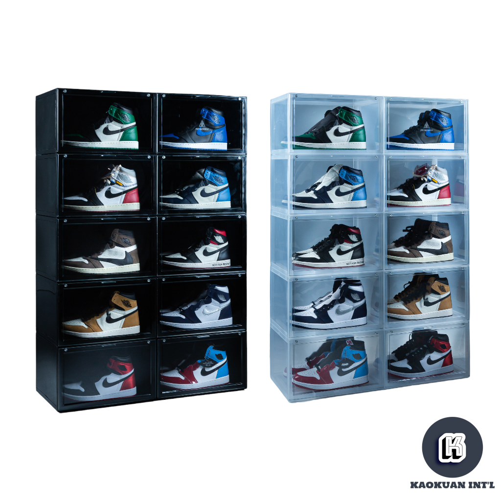 SNEAKER MOB SNEAKER BOX V3 磁吸 側開 球鞋盒  透明 曜石黑 防塵 全時抗UV【高冠國際】