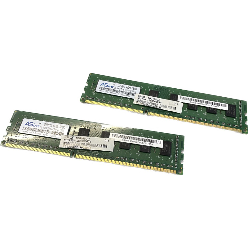 DDR3-1600 4G  2支  雙面桌上記憶體 高雄限自取 不拆賣