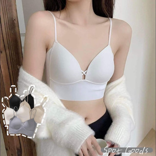 【只賣現貨】薄款法式無鋼圈內衣 小可愛背心 無痕內衣 小可愛 細肩帶背心 內搭背心 胸墊背心 BRA TOP #2165