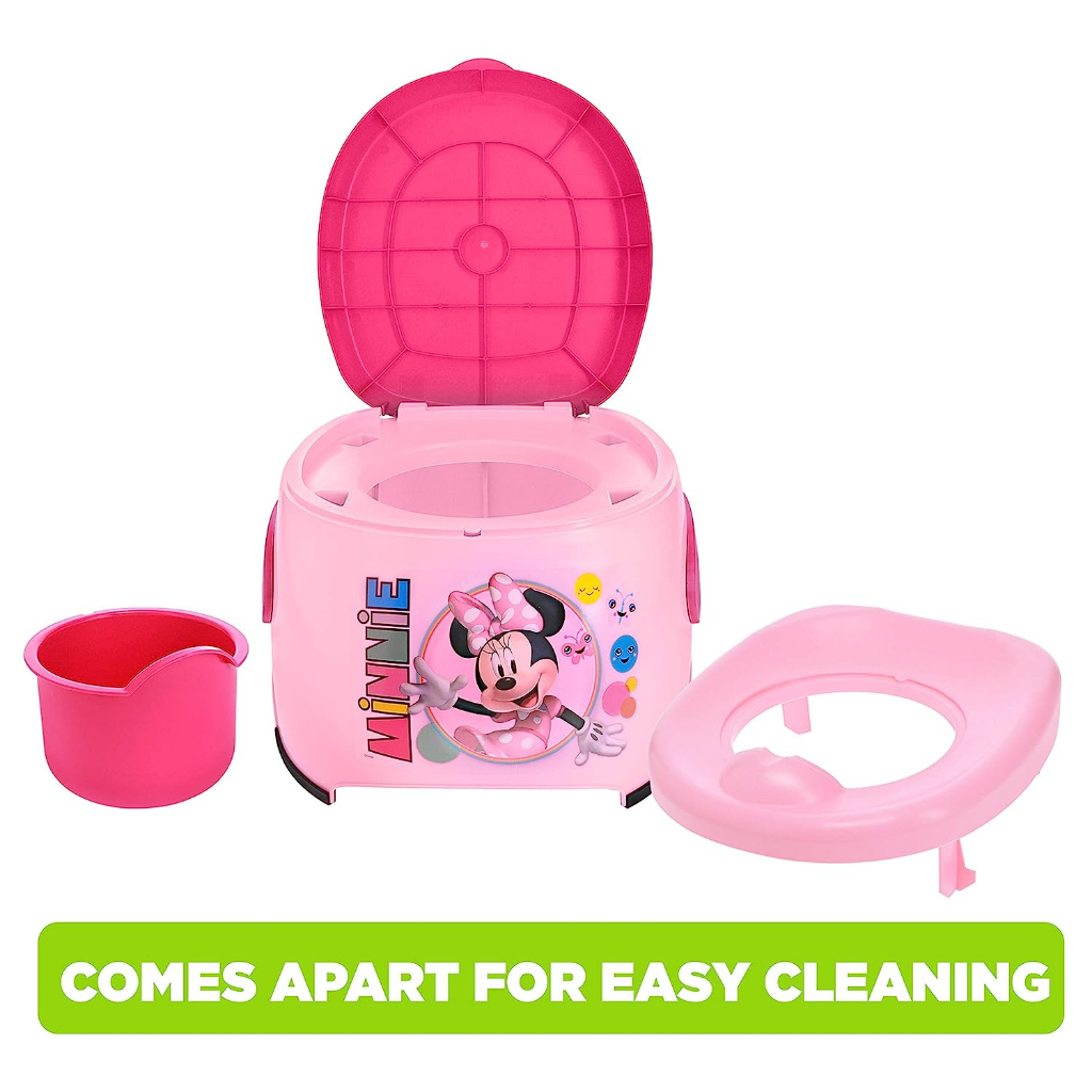 預購🚀美國正貨🚀美國迪士尼 Minnie Mouse 米妮 兒童 男童 學習馬桶 3合1 馬桶坐墊 小馬桶 椅子