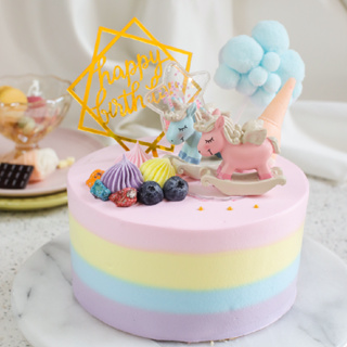 【PATIO 帕堤歐】夢幻獨角獸 造型蛋糕 卡通造型蛋糕 彩虹蛋糕 手工藍莓醬 香草蛋糕 生日蛋糕 情人節 禮物