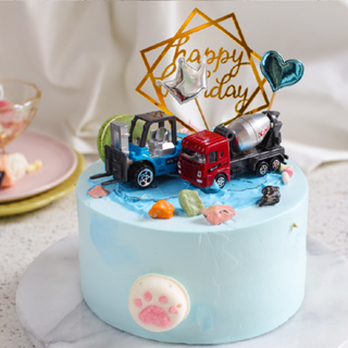 【PATIO 帕堤歐】工程車隊長C 生日蛋糕 布丁蛋糕 卡通造型蛋糕 香草蛋糕 生日禮物 寶寶週歲蛋糕 卡通 工程