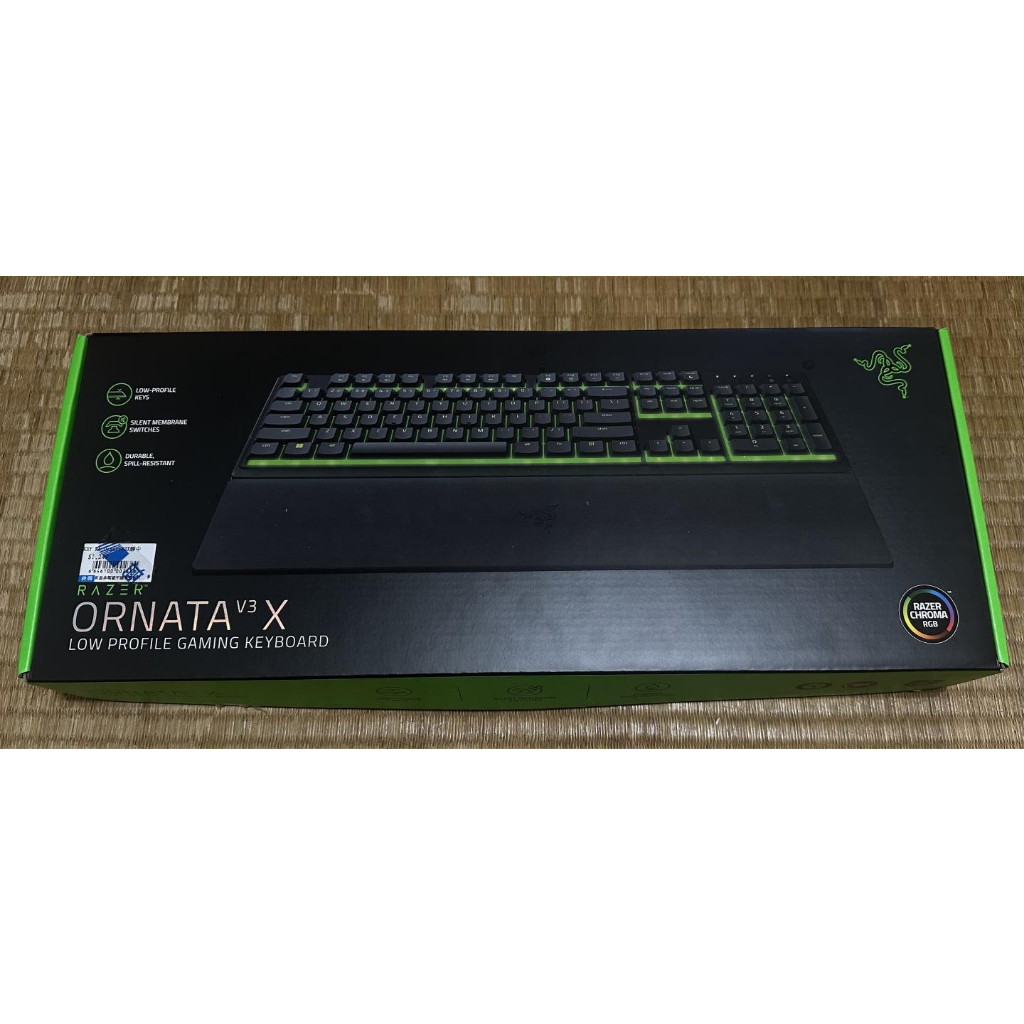 【閒賣場 二手商品】公司貨 雷蛇 Razer Ornata V3 X 雨林狼蛛 中文注音鍵盤 靜音鍵盤 Keyboard