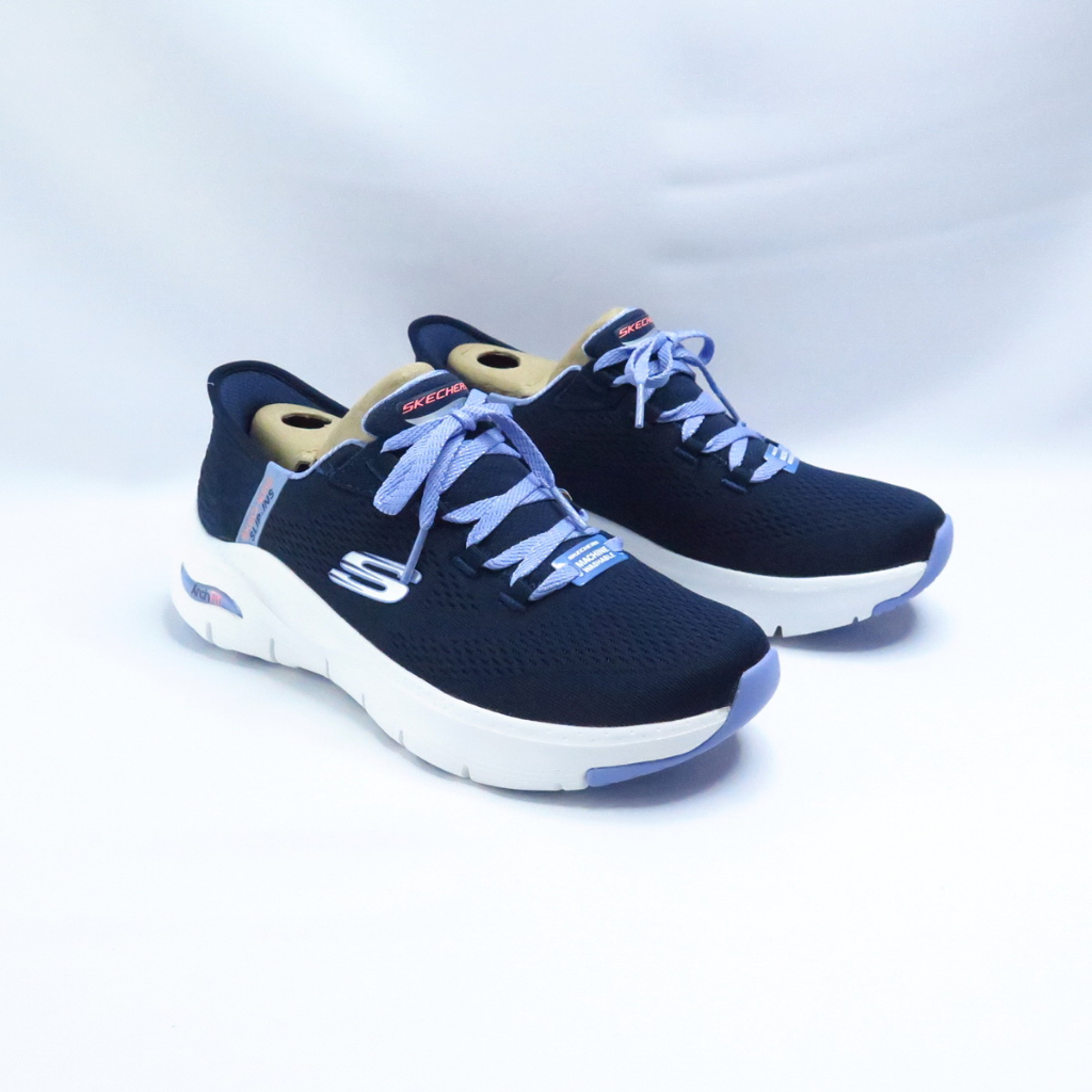 Skechers Arch Fit-Fresh Flare 女 健走鞋 149568NVMT 藍白【iSport愛運動】