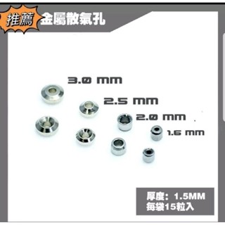 臺中寶寶 臺灣最低價 金屬散氣孔 一包15顆 改件 改造 裝甲散熱孔 模型 鋼彈 人偶盔甲 軍模 細節升級