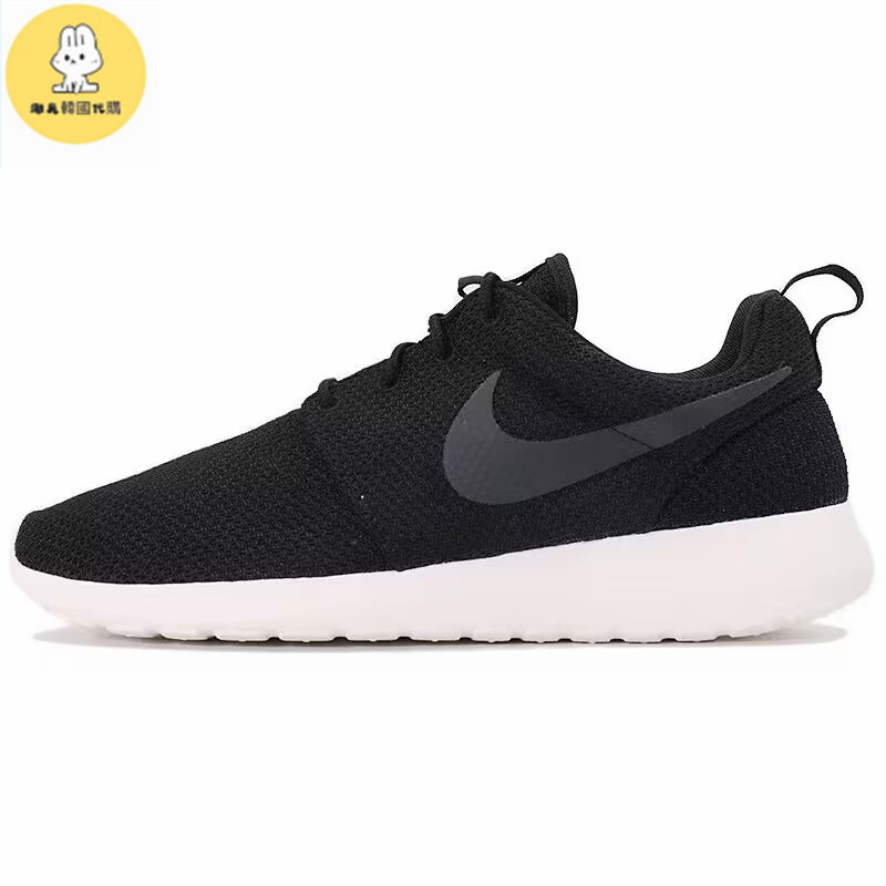 潮兔韓國連線 Nike ROSHE ONE RUN黑色 白色 黑白 全黑 網布透氣 男女款慢跑鞋 511881-010