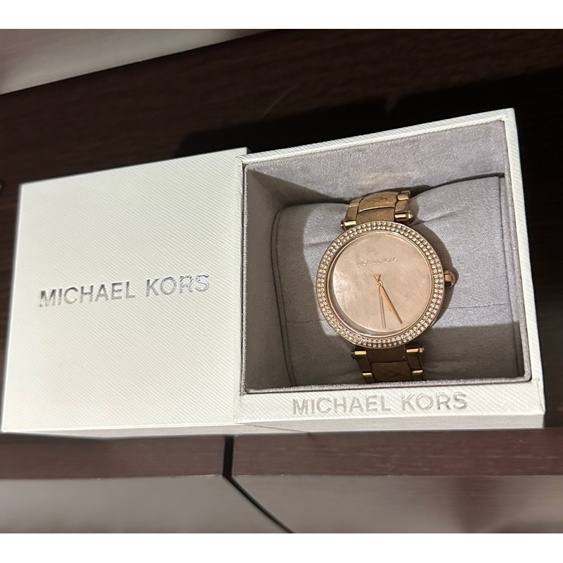 Michael kors玫瑰金手錶 MK手錶