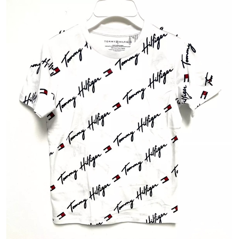 【現貨】Tommy Hilfiger 男童草寫滿版短袖上衣