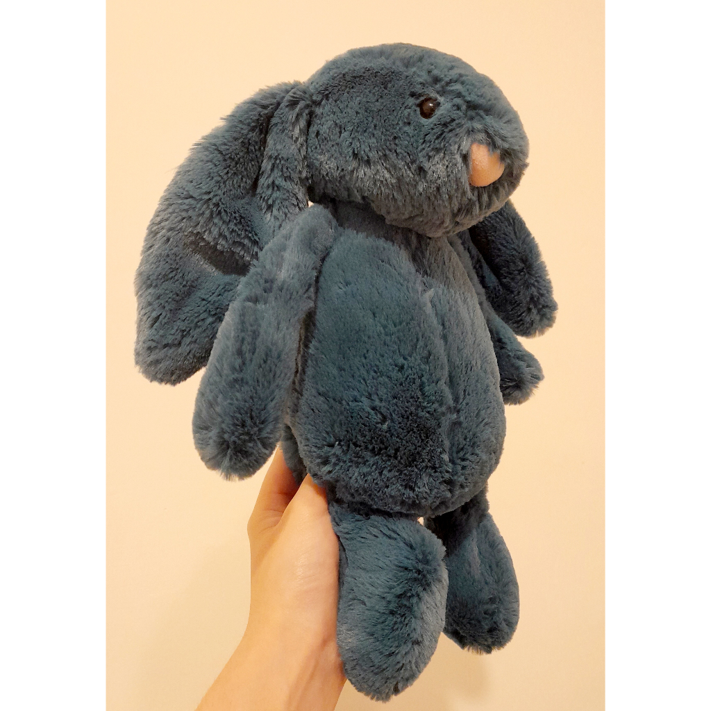 🦋客訂a0905511🍁二手Jellycat 31cm寶藍兔兔 兔子藍兔 藍色兔兔 安撫玩偶娃娃抱枕(可直接下單)