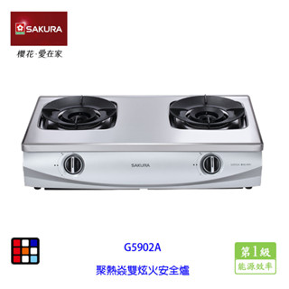 櫻花牌 G5902A 聚熱焱雙內焰 臺爐 瓦斯爐 G5902