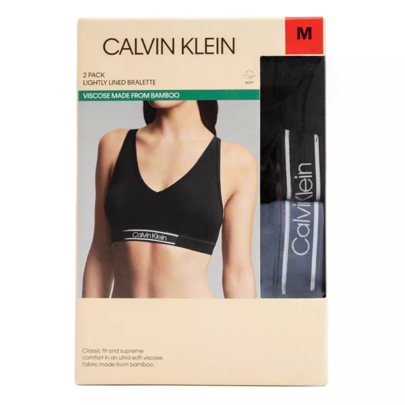 好市多Calvin Klein女無鋼圈內衣2件組/ M/ S