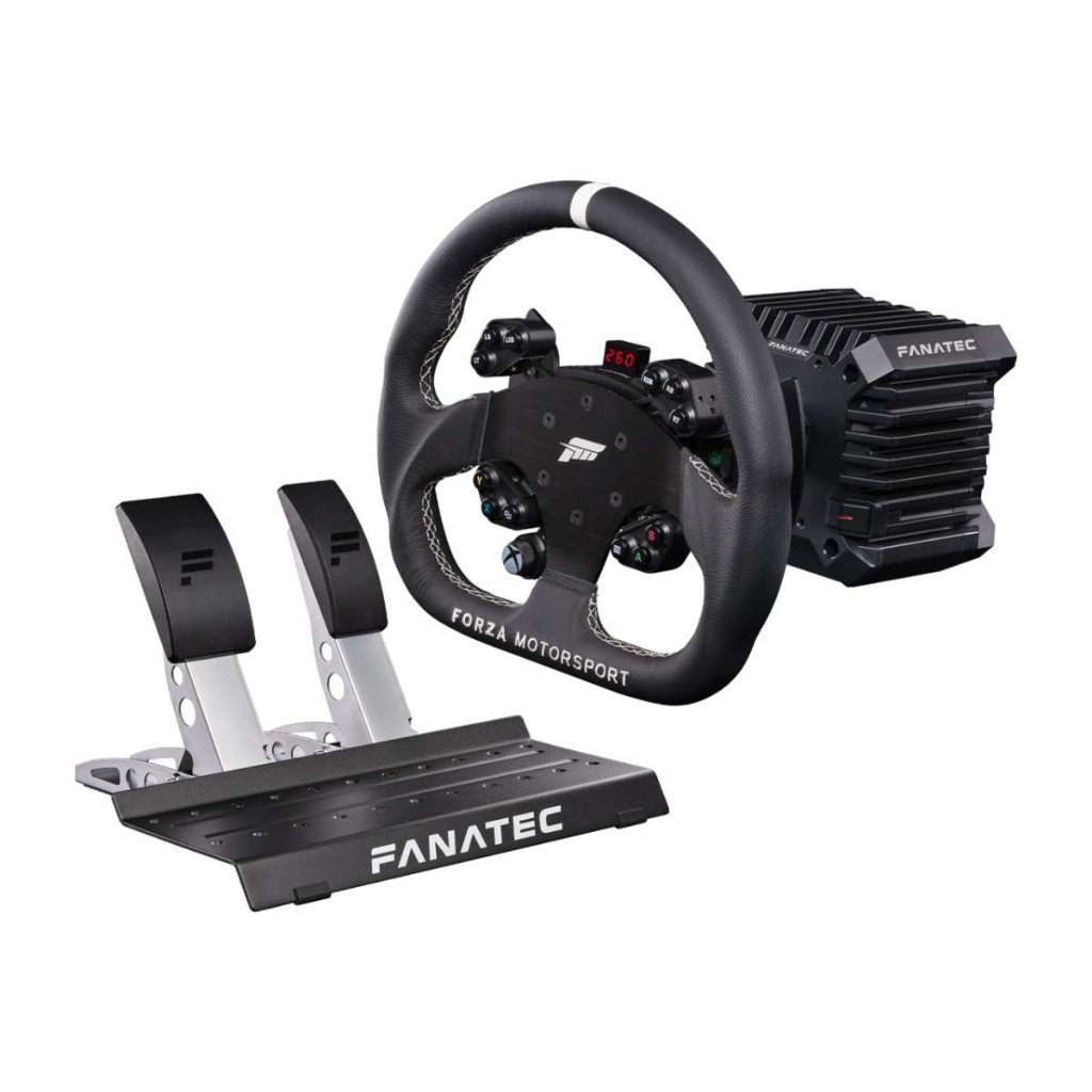 台灣保固Fanatec R330 CSL DD套裝Forza 5Nm Xbox雙踏板直驅真皮方向盤組