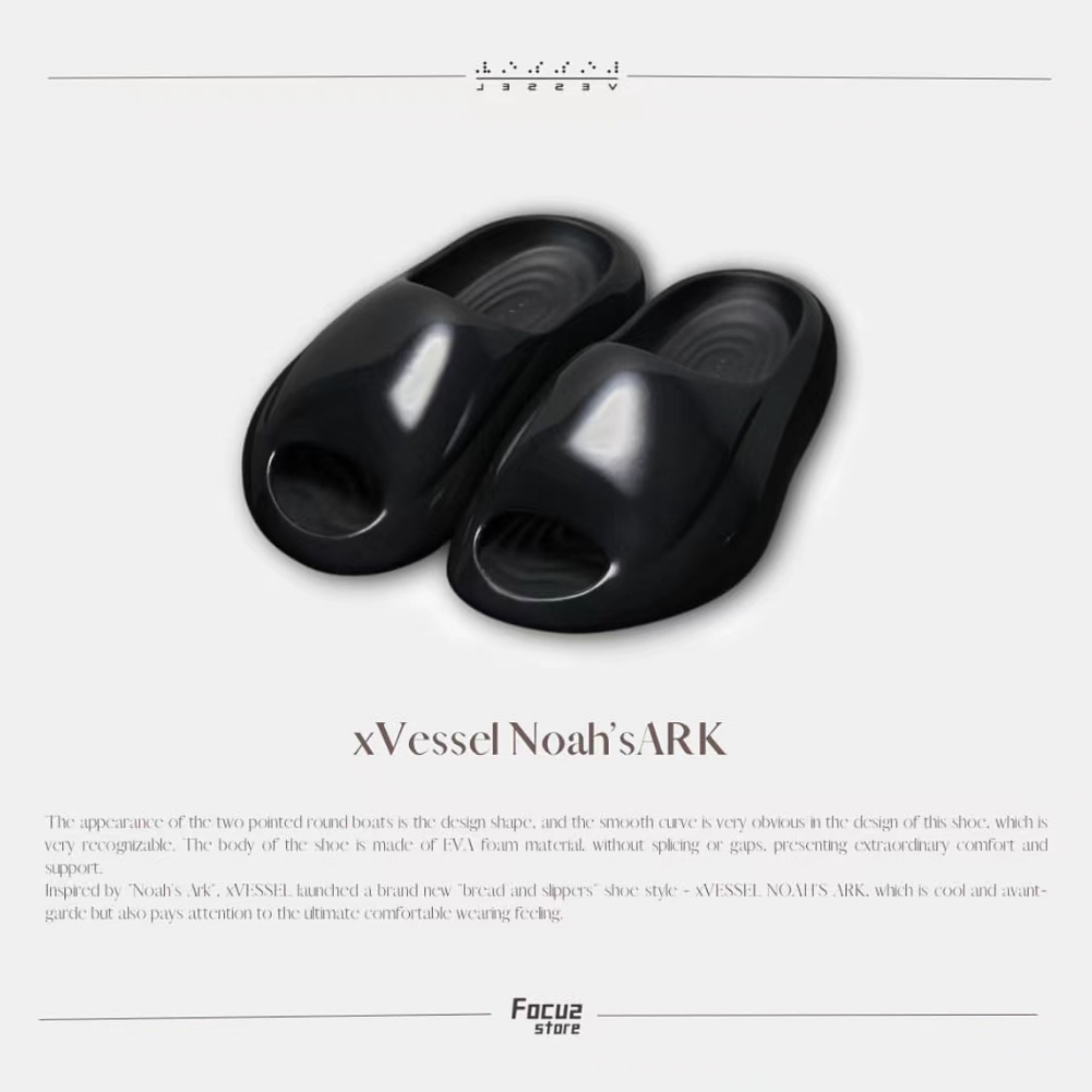【Focus Store】 xVESSEL Noah's Ark 諾亞方舟 拖鞋 運動拖鞋 黑色 S23X08