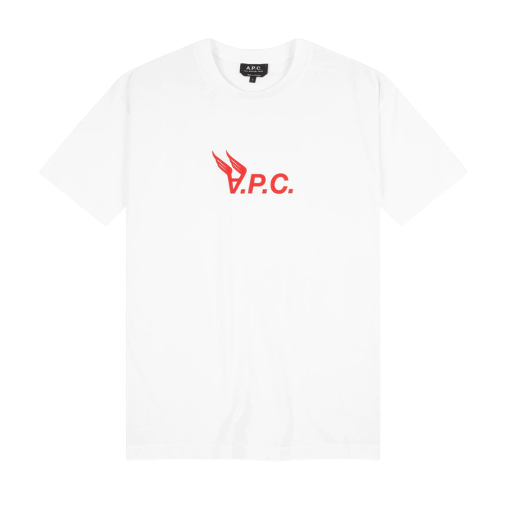【鋇拉國際】A.P.C. 男款 品牌LOGO 短袖T恤 白色 歐洲代購 義大利正品代購 台北實體工作室
