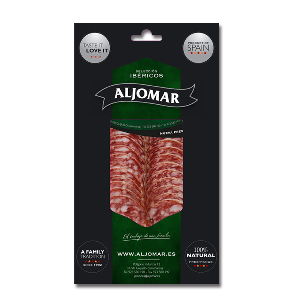 【ALJOMAR】西班牙 綠標伊比利香腸切片 100g【玩饗食庫】西班牙香腸 伊比利豬 香腸