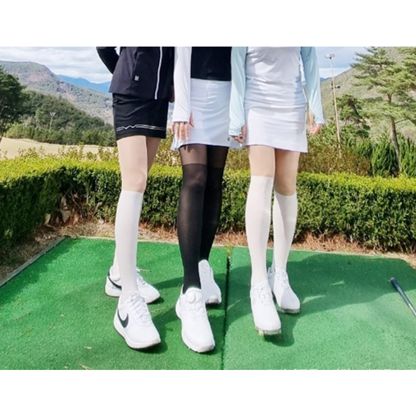 韓國 高爾夫防曬絲襪/假兩截絲襪