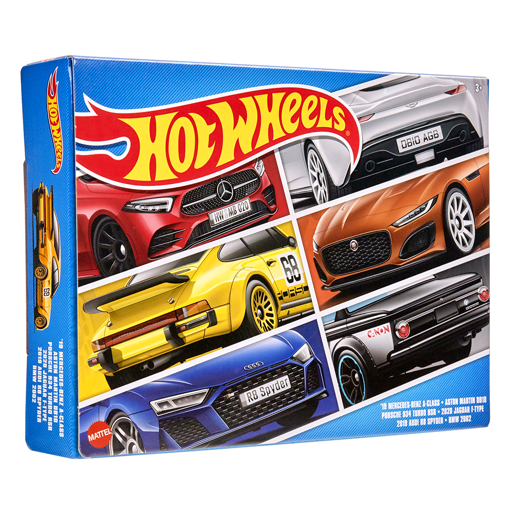 Mattel 風火輪娛樂系列6盒裝(G箱號) Hot Wheels 風火輪 1:64 小汽車 合金車