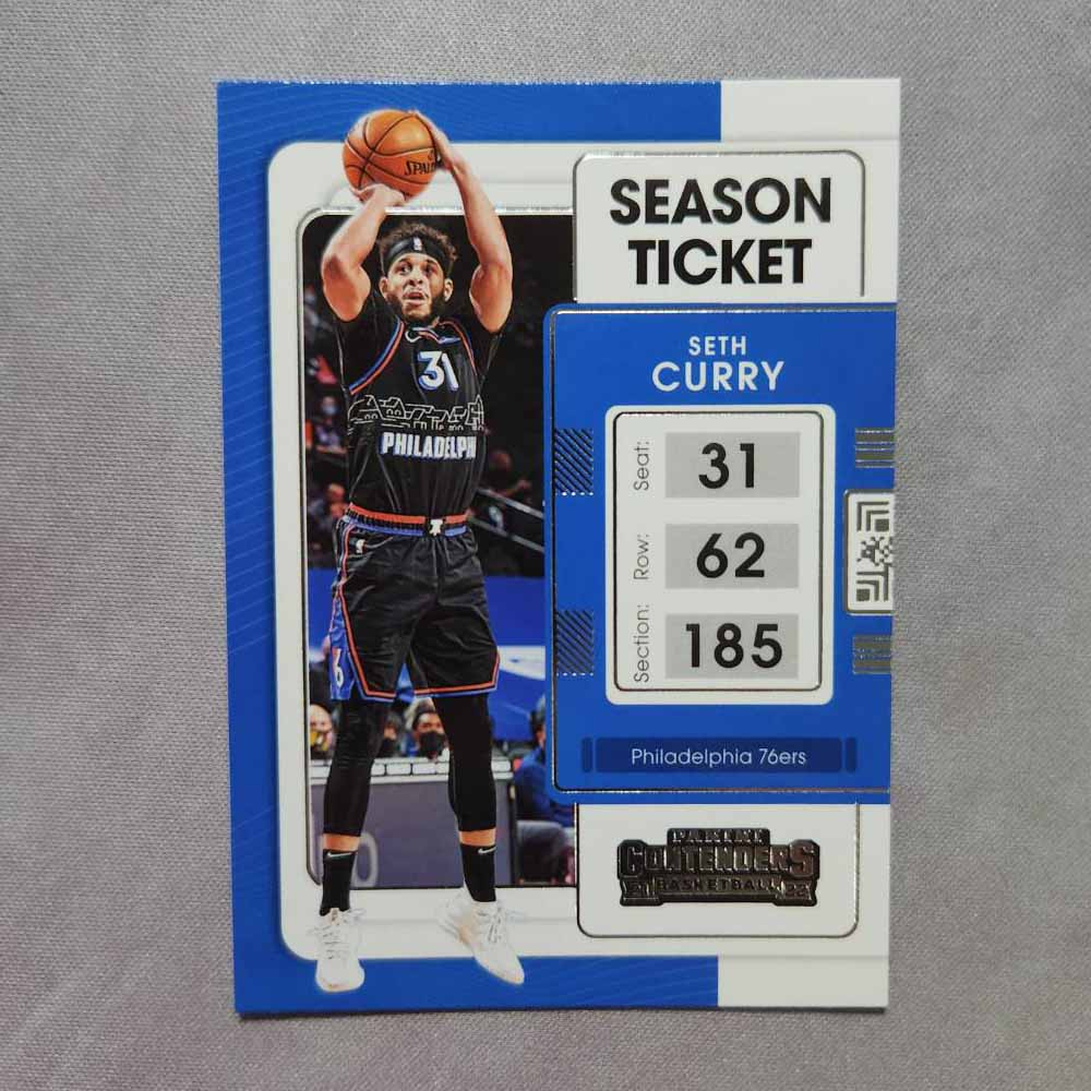 【正版】 2021-22 NBA 76人 Seth Curry 塞斯柯瑞 Contenders NO.57 球票卡