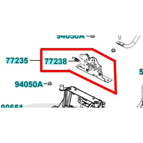 超愛買 座墊鎖座 座墊卡位擋器 LIKE 125料號：77235-AAA8(ACK5)-BA0 KYMCO光陽公司