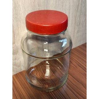 現貨速發紅蓋玻璃密封醬菜泡菜萬用收納罐/830ml/154*100mm