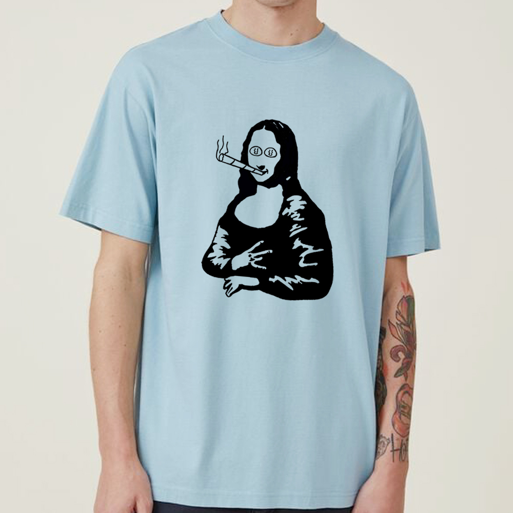 Mona Lisa Chill Out 中性短袖T恤 8色 蒙娜麗莎HIGH趣味快速出貨可愛大尺碼禮物班服團服潮T