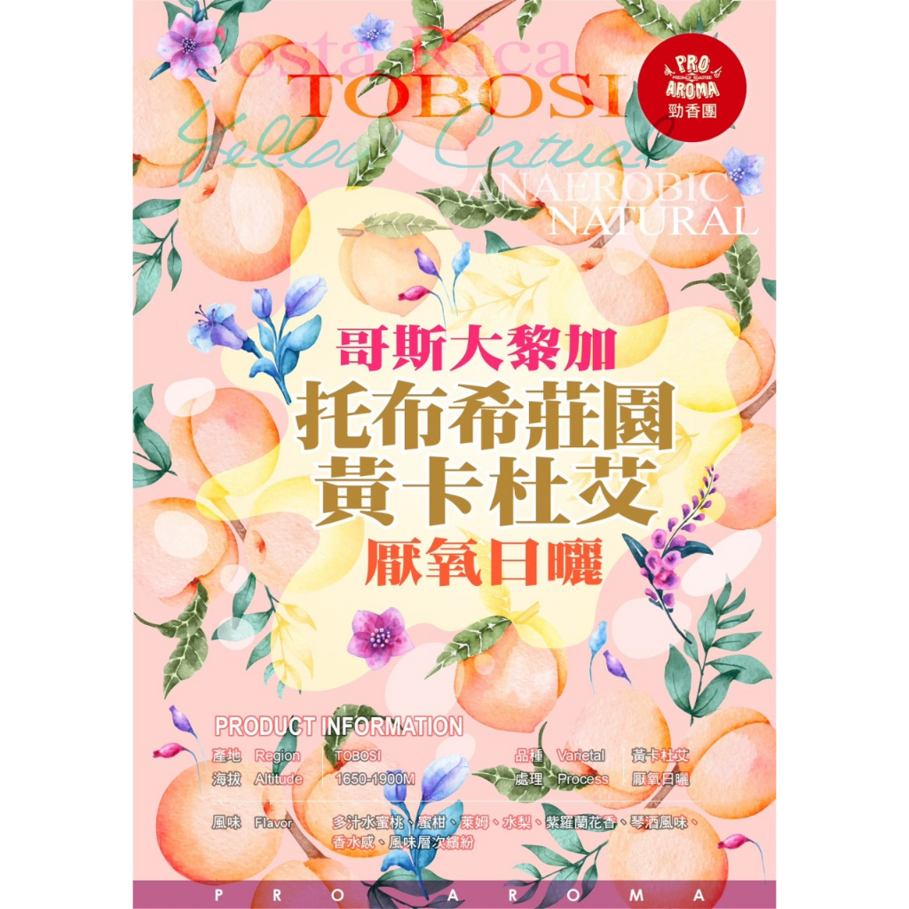 勁香團-哥斯大黎加 托布希莊園 黃卡杜艾 厭氧日曬