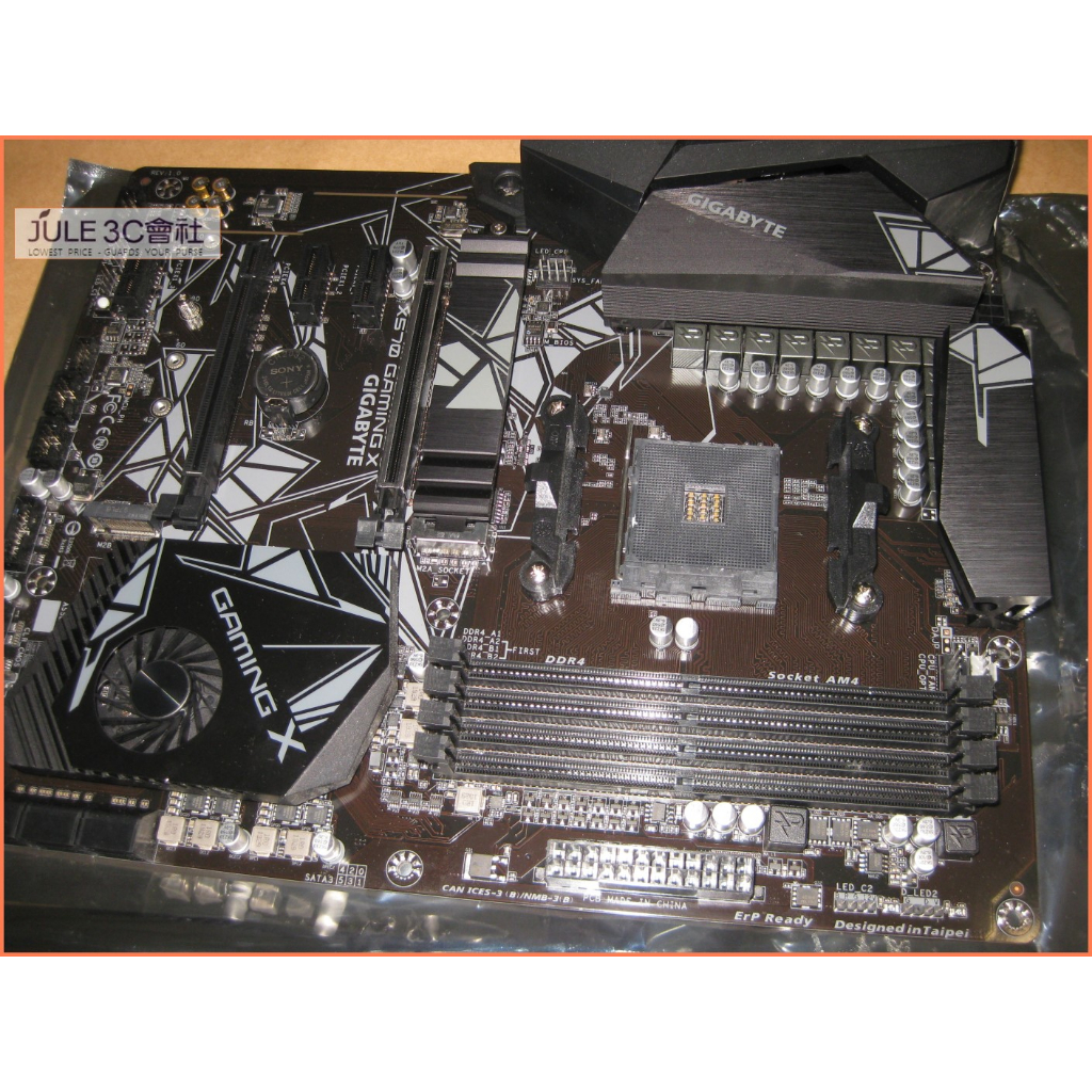 JULE 3C會社-技嘉 X570 GAMING X X570/DDR4/10+2相/全數位電源/電競/AM4 主機板