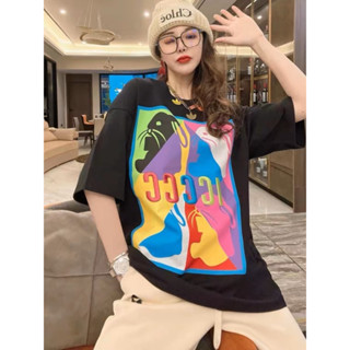 4色現貨秒出售完不再💖【JinG】韓國🇰🇷*彩色兔子印花短袖上衣♥️下半身失蹤 美式復古 圓領短袖 棉T 歐美圖T