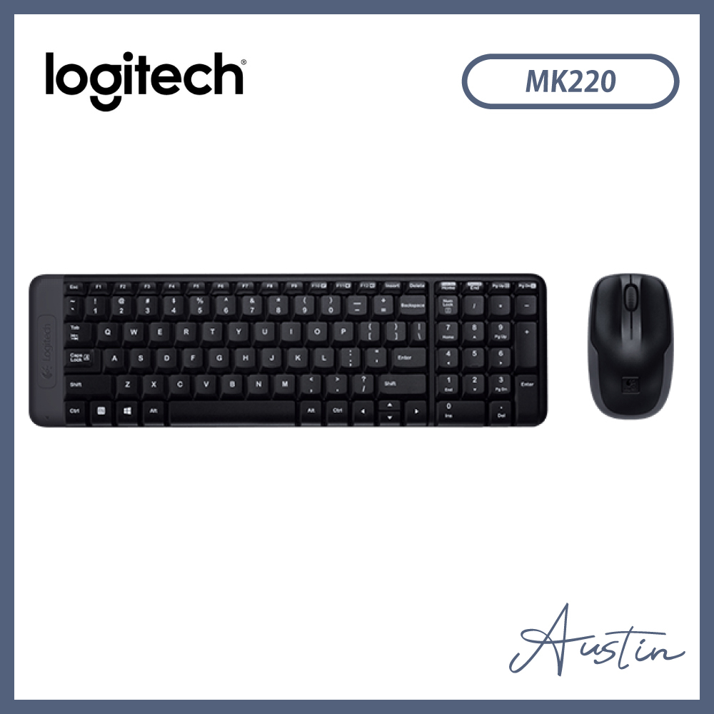 『現貨』［logitech 羅技］無線滑鼠鍵盤組 MK220