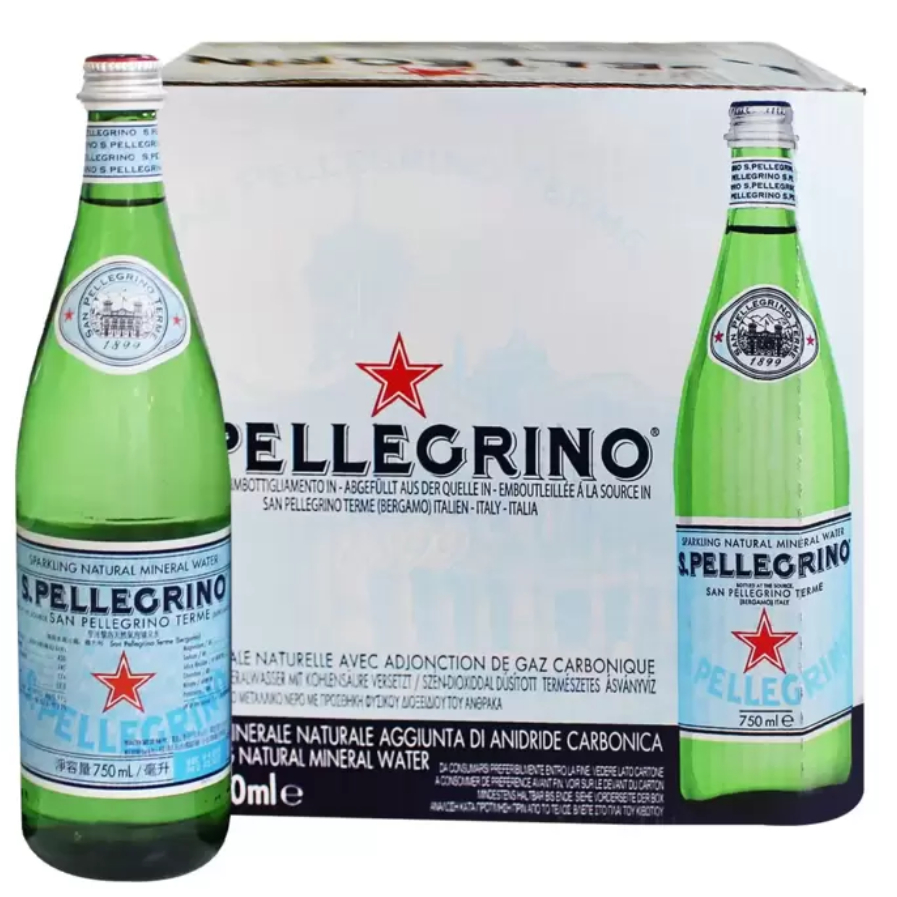 COSTCO 線上代購🌈San Pellegrino 聖沛黎洛 天然氣泡水 750毫升 X 12瓶